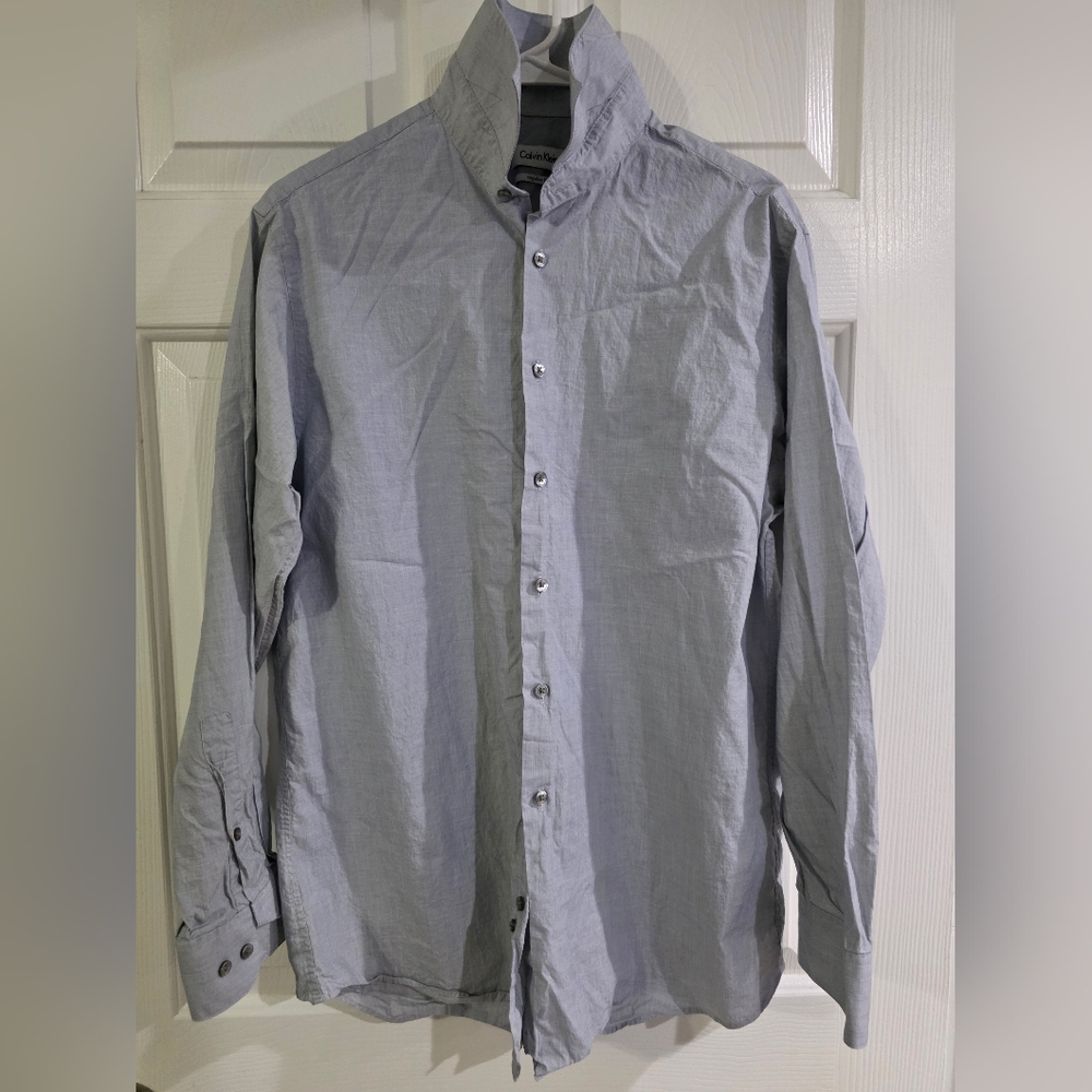 Calvin Klein Blue Casual Button Down Shirt